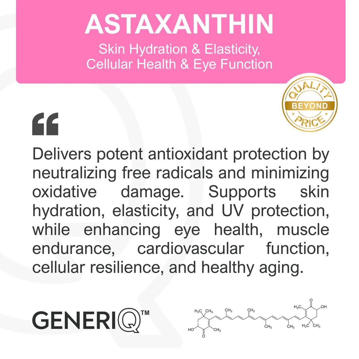 GENERIQ™ Astaxanthin, 4mg