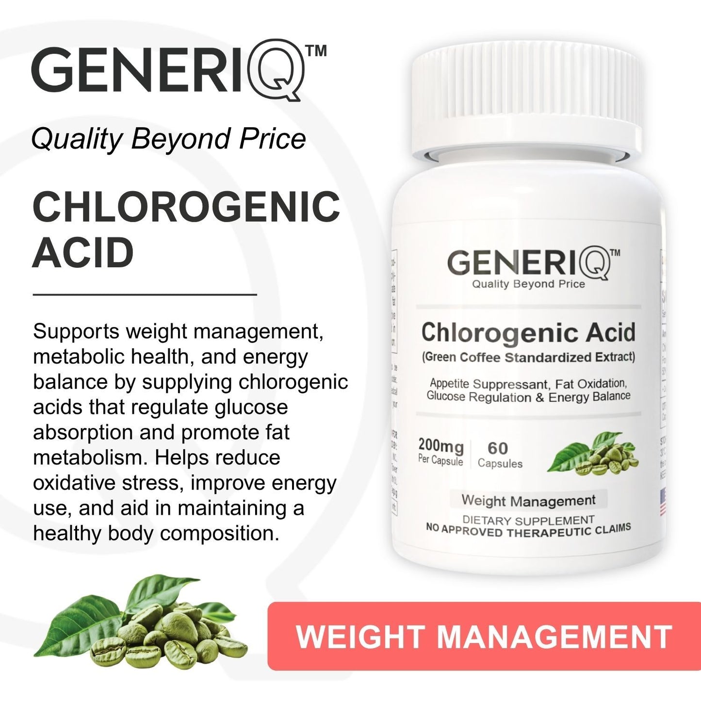 GENERIQ™ Chlorogenic Acid, 200mg