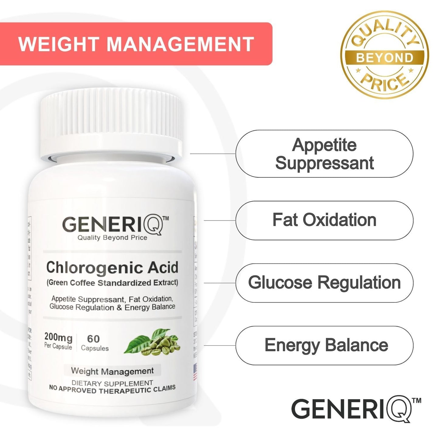 GENERIQ™ Chlorogenic Acid, 200mg