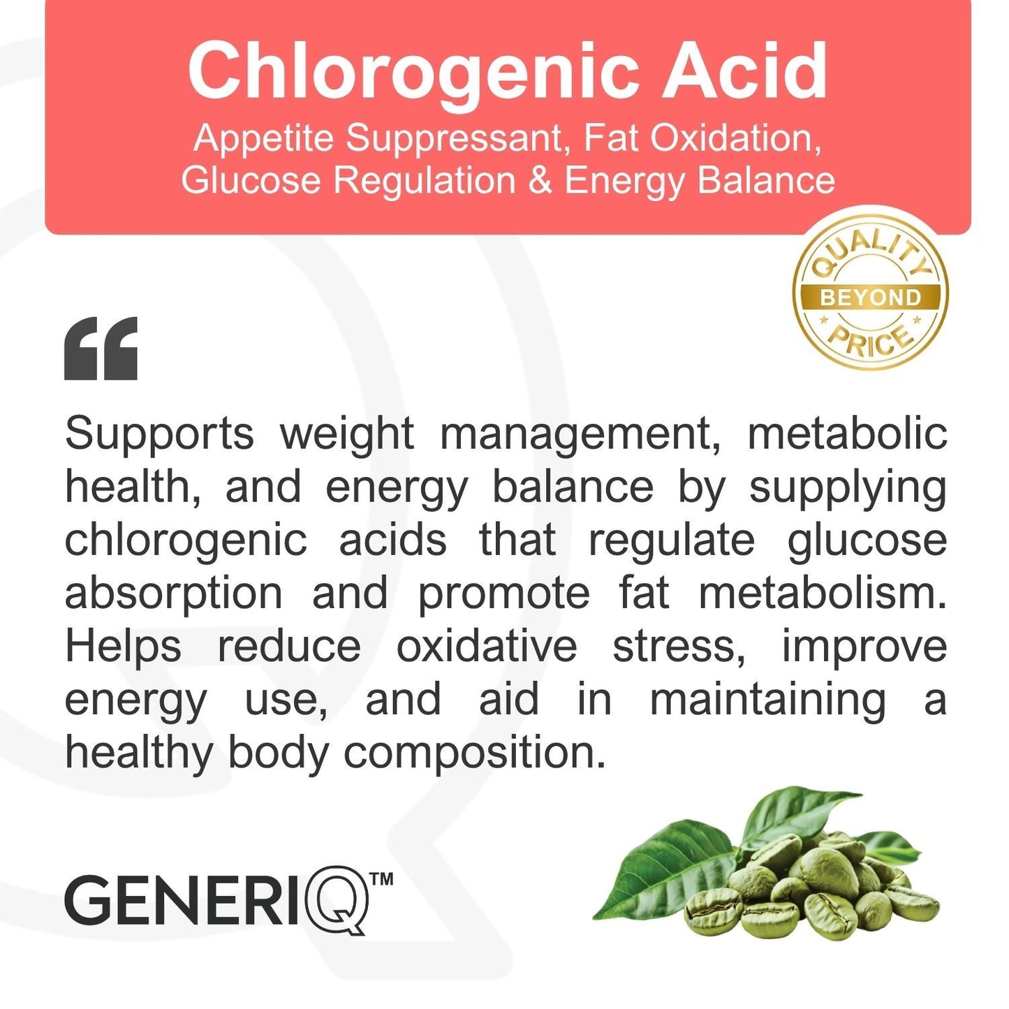 GENERIQ™ Chlorogenic Acid, 200mg