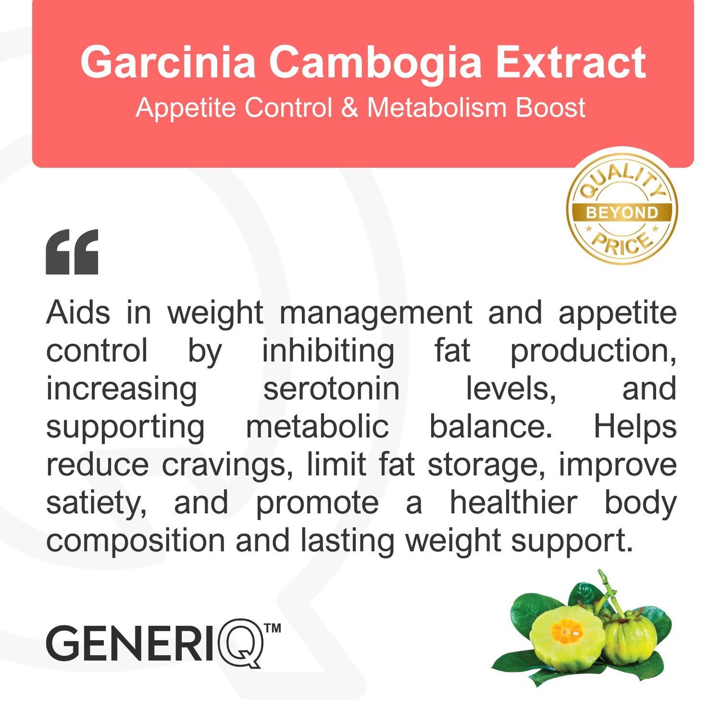 GENERIQ™ Garcinia Cambogia Extract, 500mg