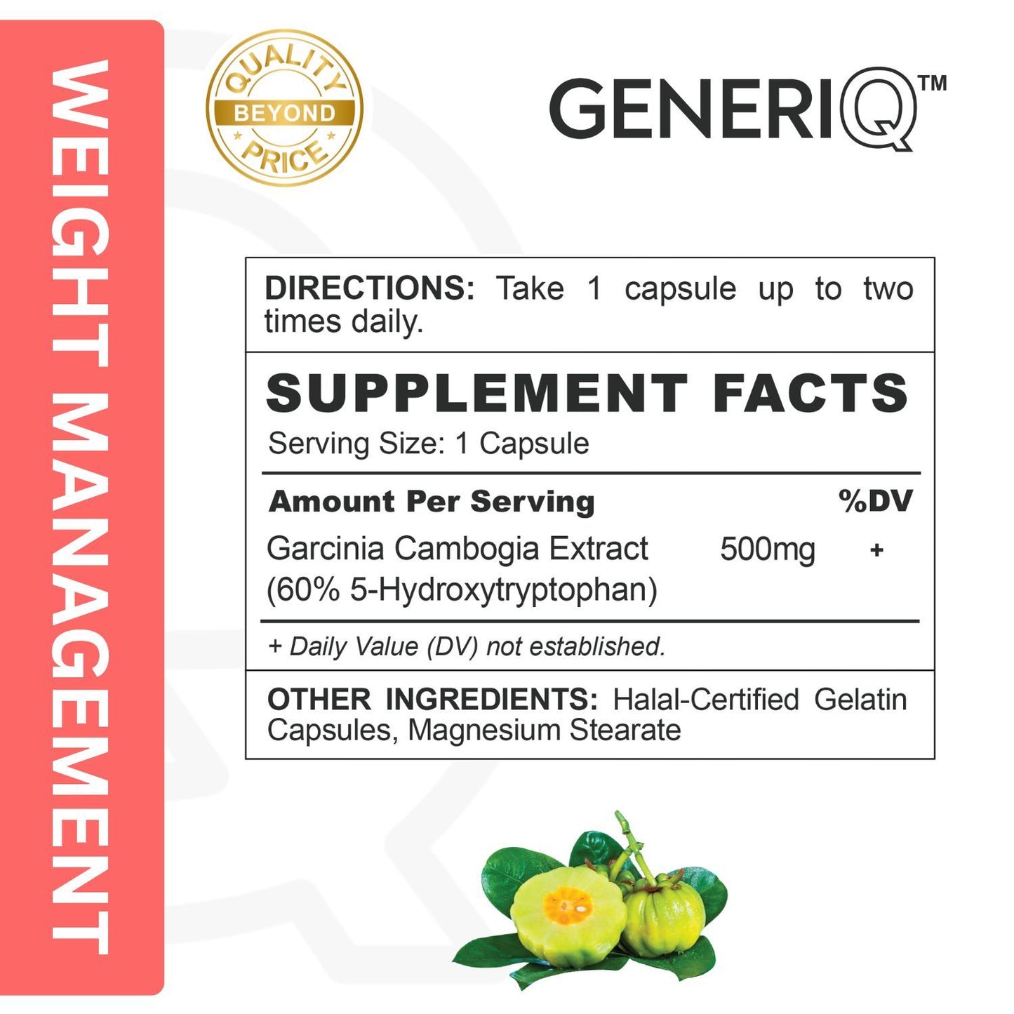 GENERIQ™ Garcinia Cambogia Extract, 500mg