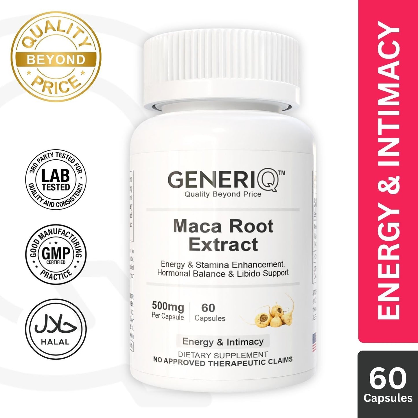 GENERIQ™ Maca Root Extract, 500mg