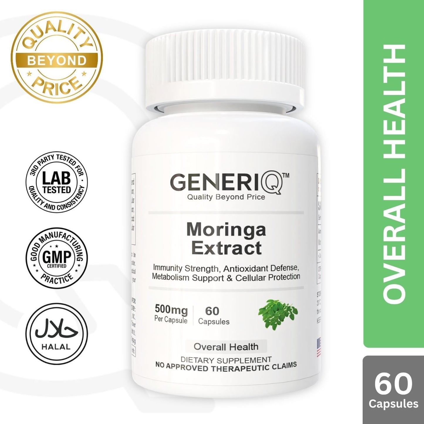 GENERIQ™ Moringa Extract, 500mg