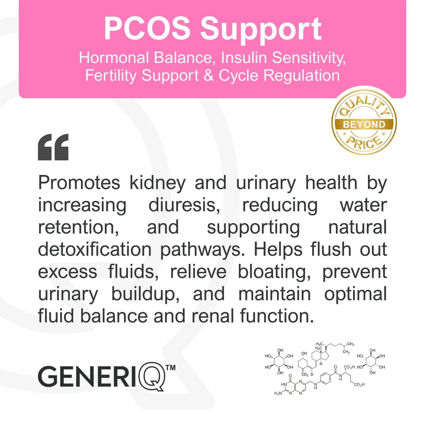 GENERIQ™ PCOS Support, 1000mg