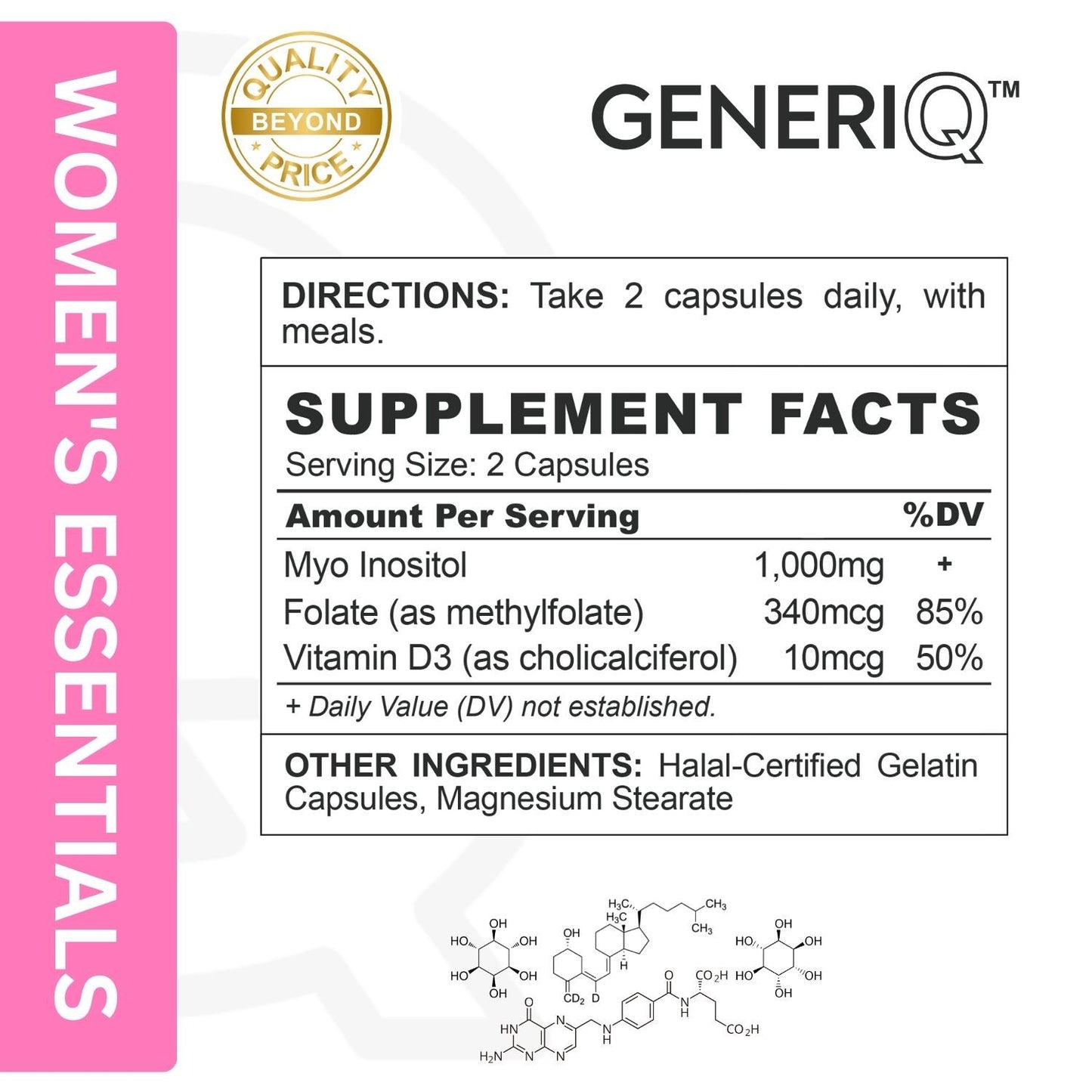 GENERIQ™ PCOS Support, 1000mg