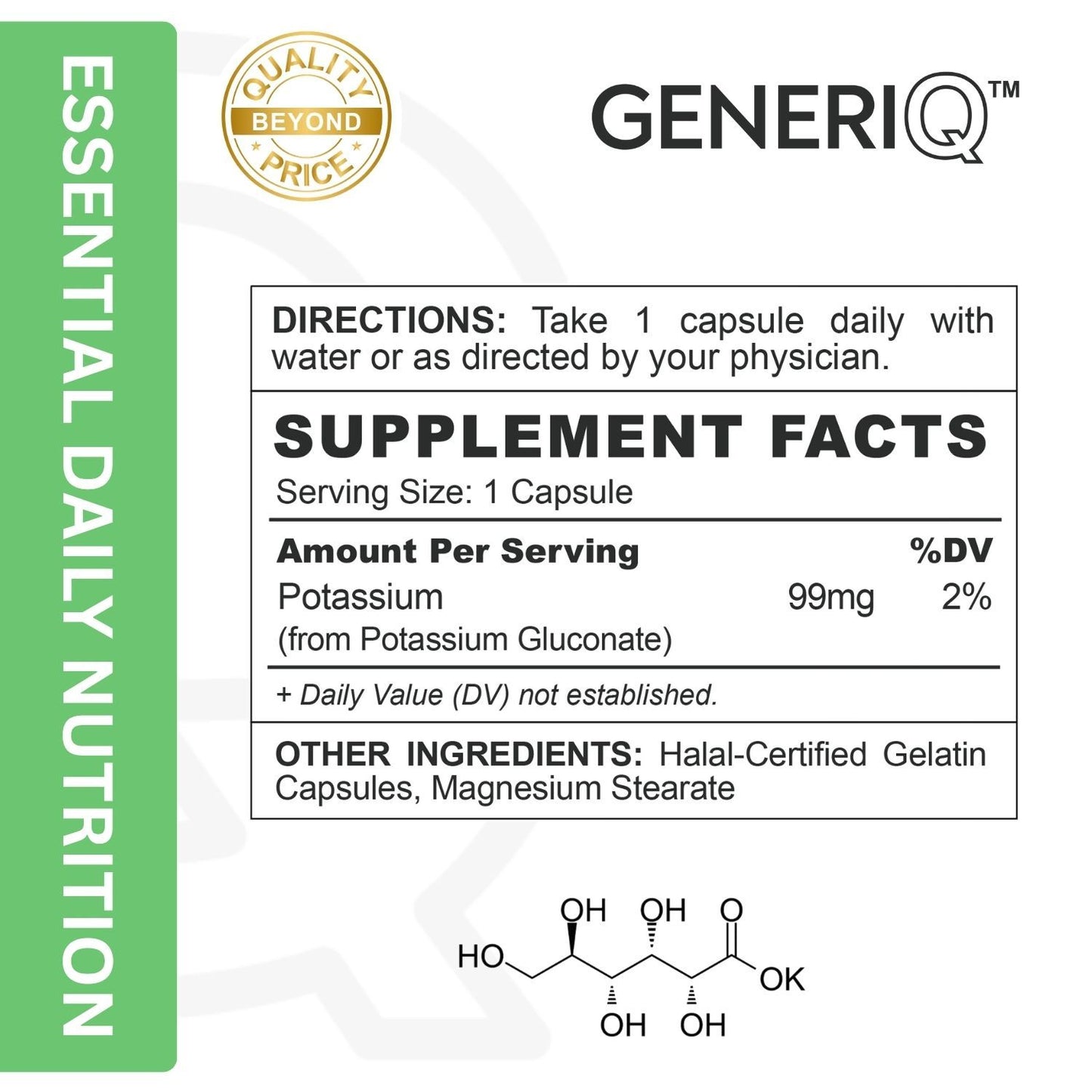GENERIQ™ Potassium, 99mg