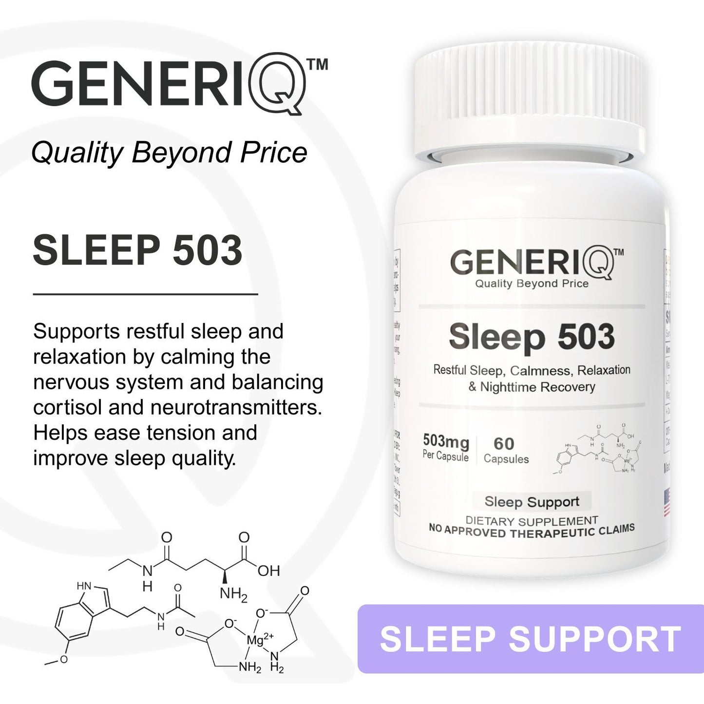 GENERIQ™ Sleep, 503mg