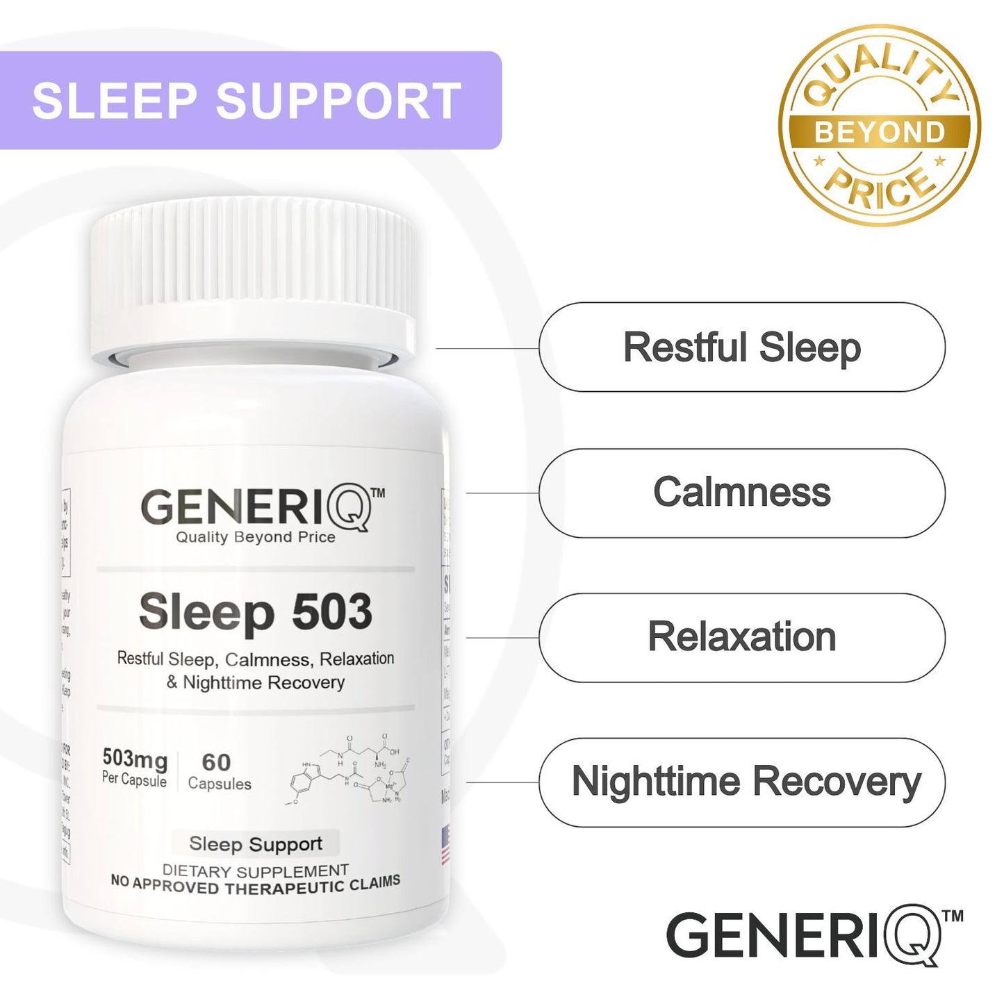 GENERIQ™ Sleep, 503mg