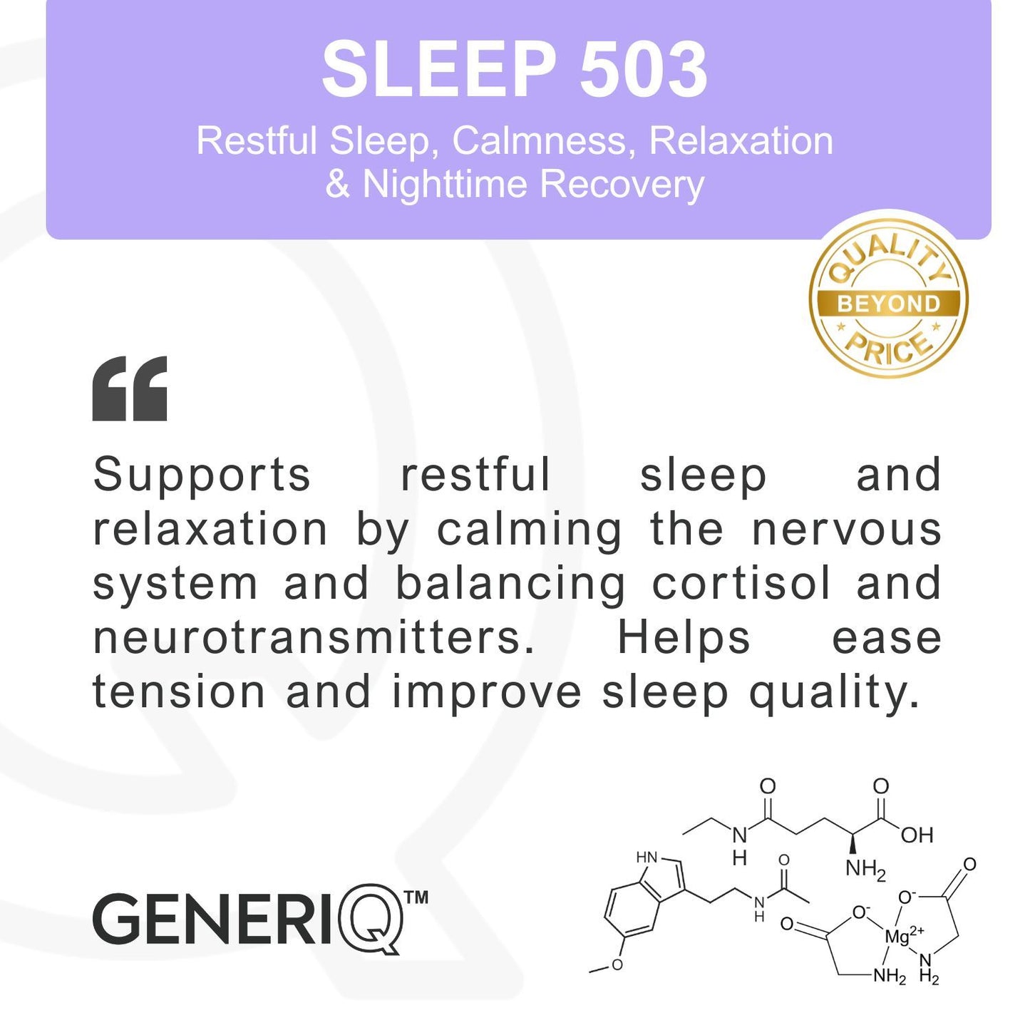 GENERIQ™ Sleep, 503mg