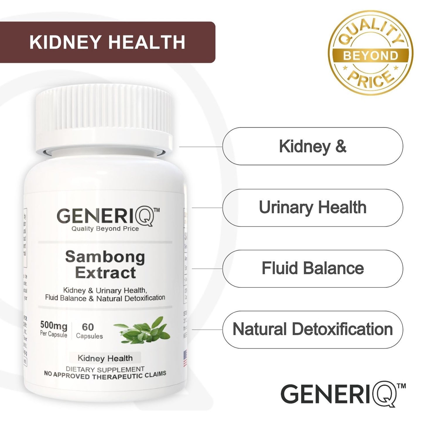 GENERIQ™ Sambong Extract, 500mg