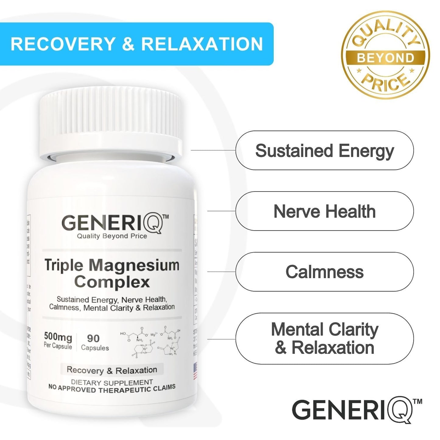 GENERIQ™ Triple Magnesium Complex, 1800mg