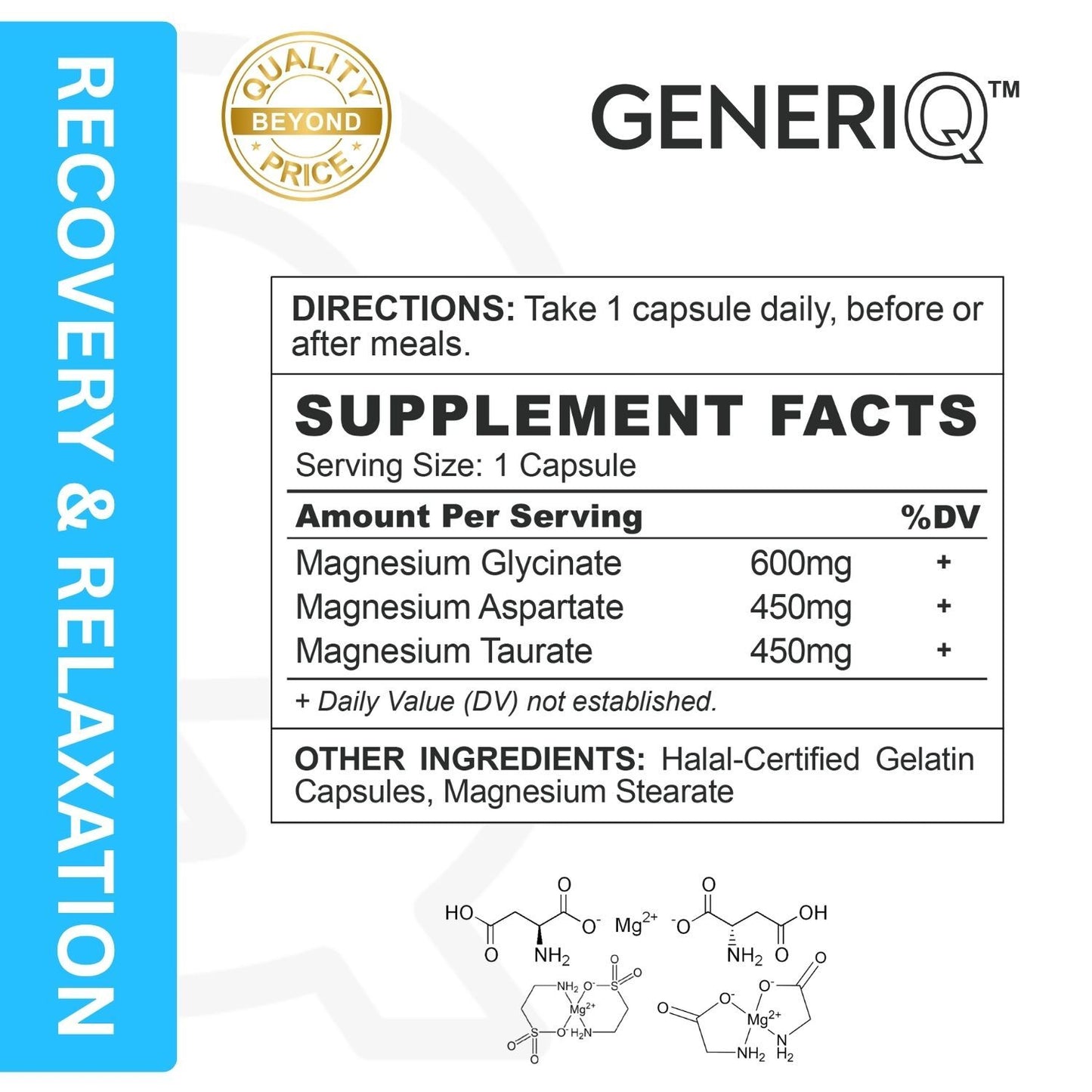 GENERIQ™ Triple Magnesium Complex, 1800mg