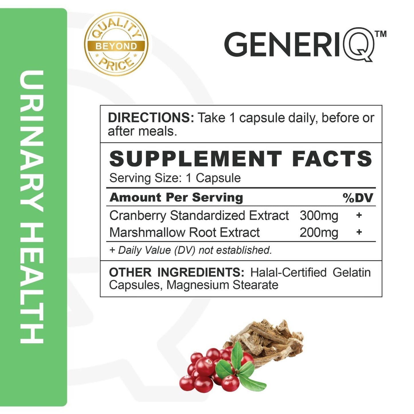 GENERIQ™ Urinary Care, 500mg