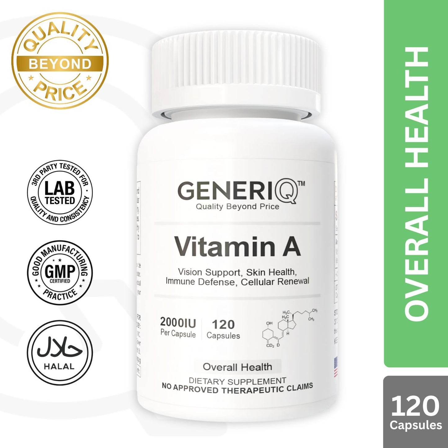 GENERIQ™ Vitamin A, 2000IU