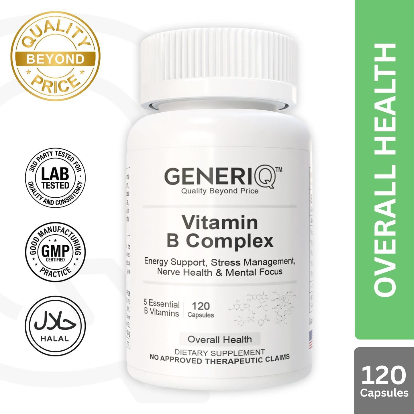 GENERIQ™ Vitamin B Complex, 200mg
