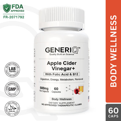 Apple Cider Vinegar+ with Folic Acid & B12