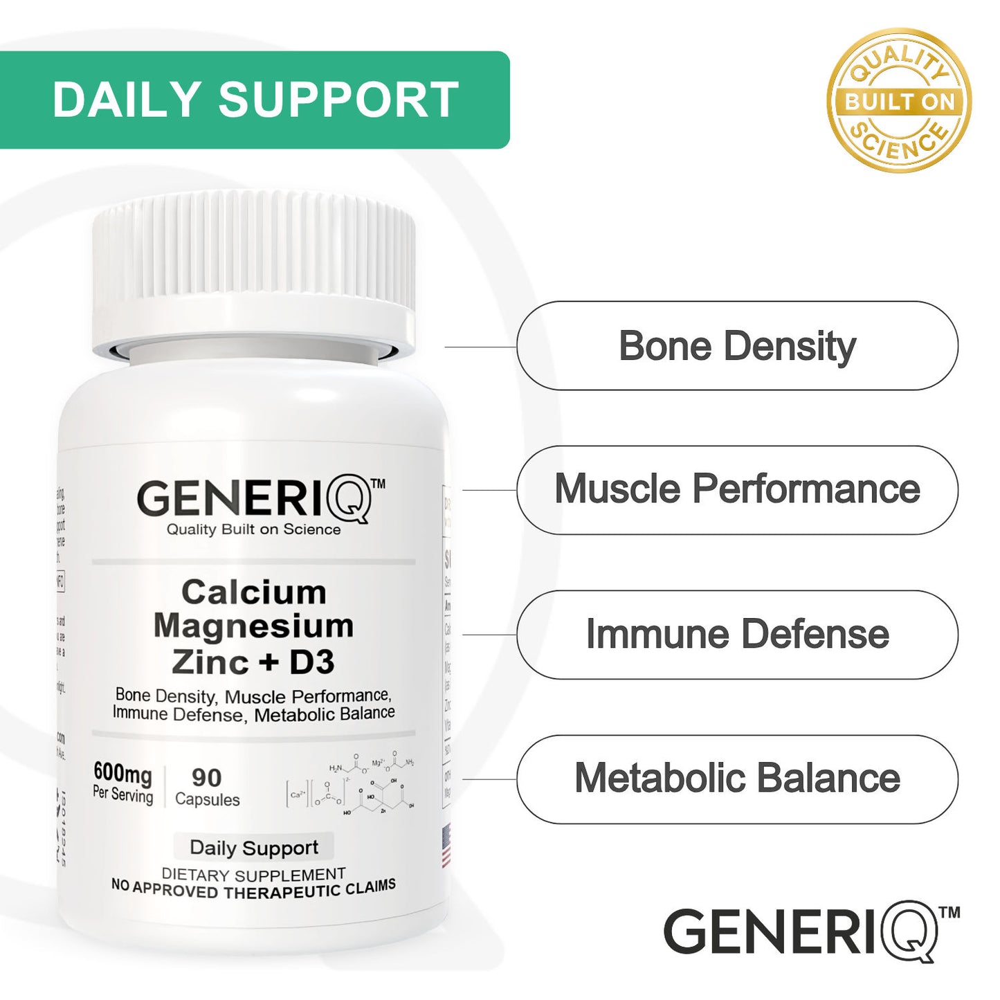 Calcium Magnesium Zinc + D3