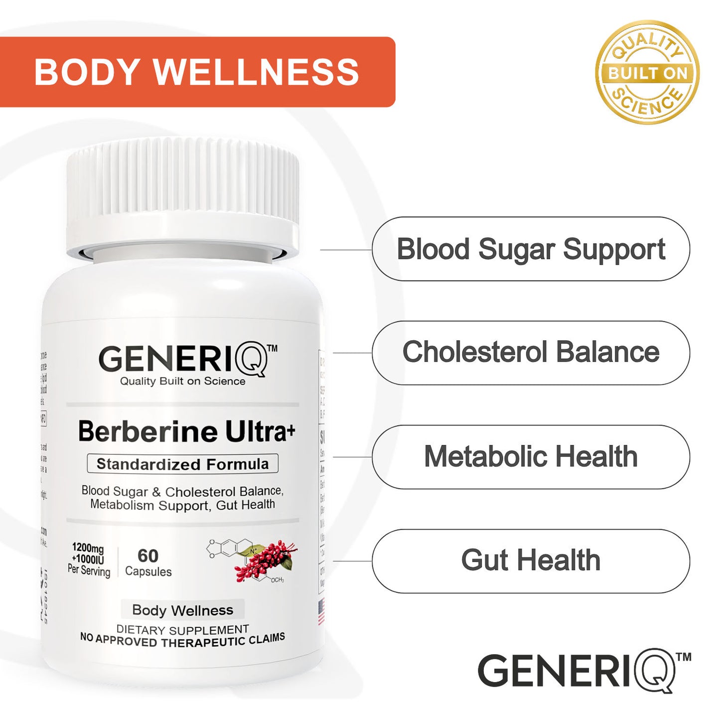 Berberine Ultra+ (Standardized Formula)