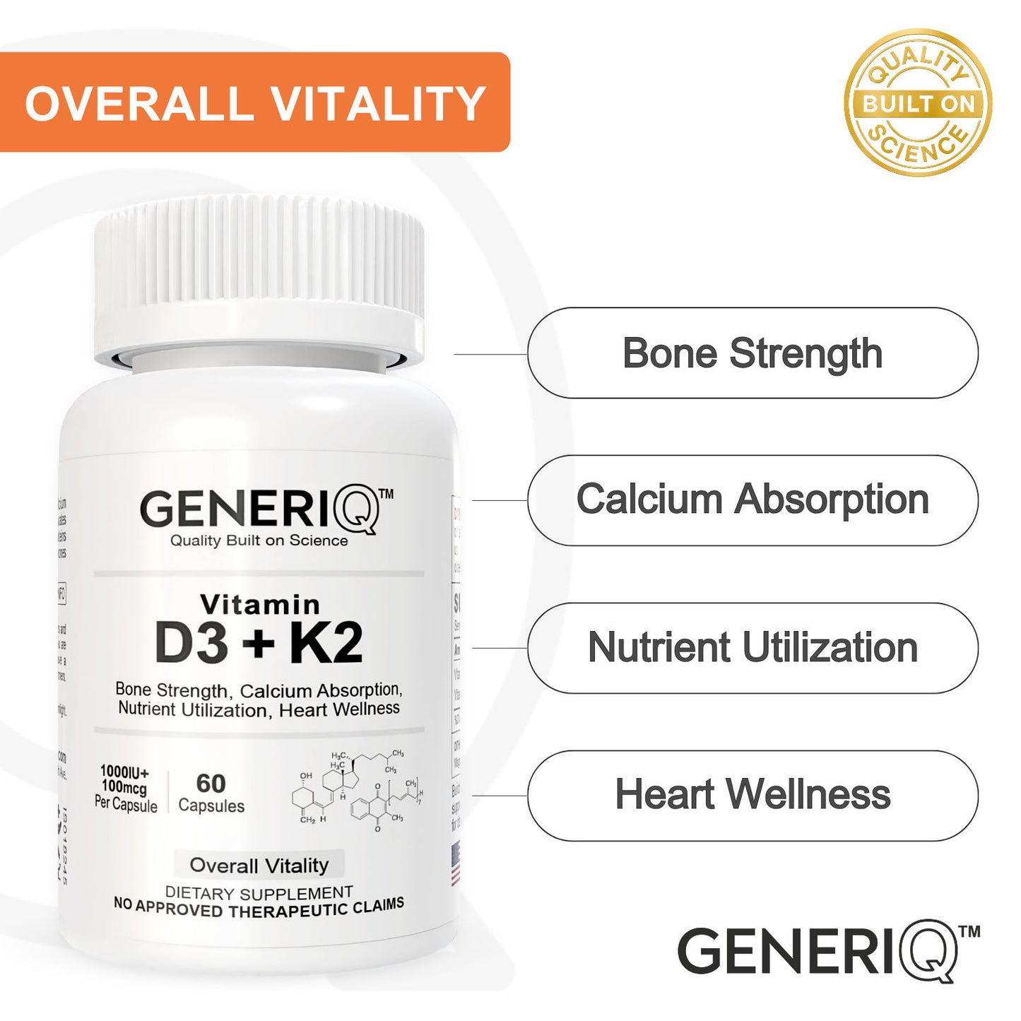 Vitamin D3 + K2