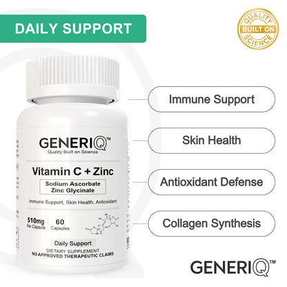 Vitamin C (Sodium Ascorbate) + Zinc Glycinate