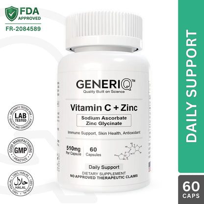 Vitamin C (Sodium Ascorbate) + Zinc Glycinate