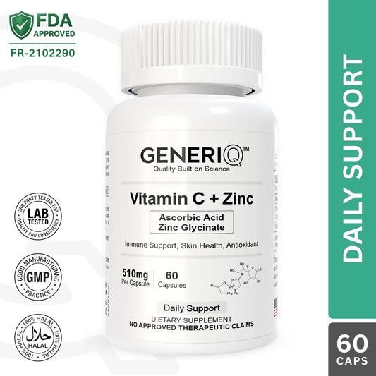 Vitamin C (Ascorbic Acid) + Zinc Glycinate