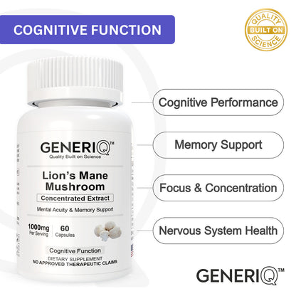Lion’s Mane Mushroom, Concentrated Extract
