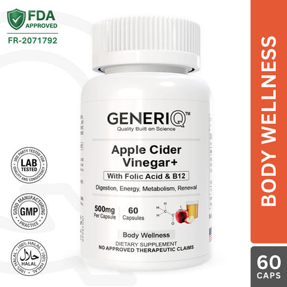 Apple Cider Vinegar+ (with Folic Acid & B12)