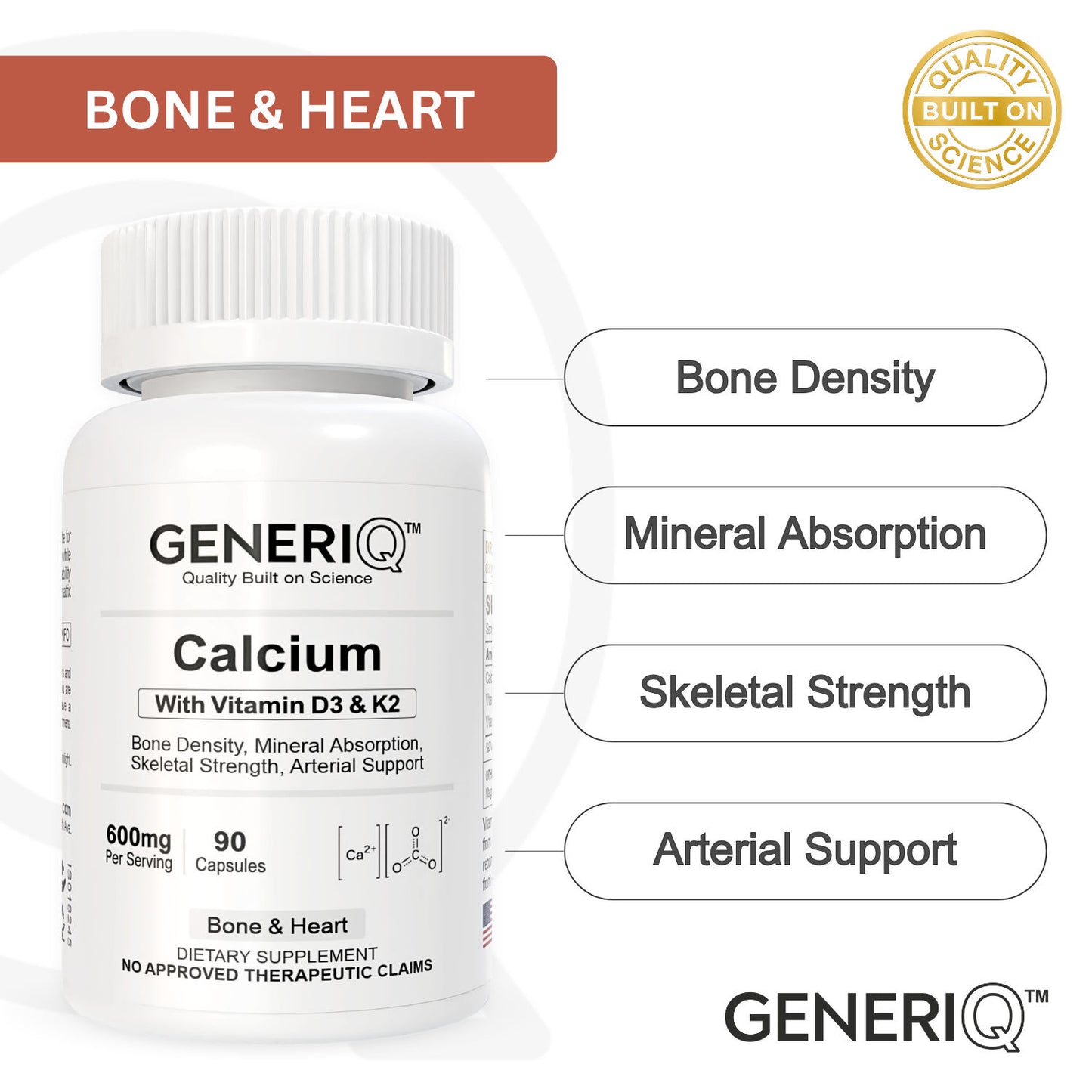 Calcium with D3 + K2