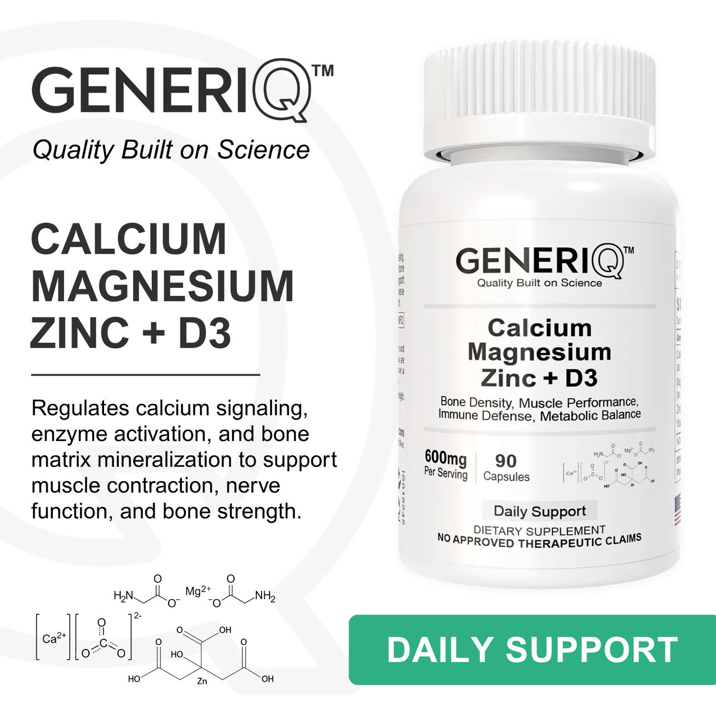 Calcium Magnesium Zinc + D3