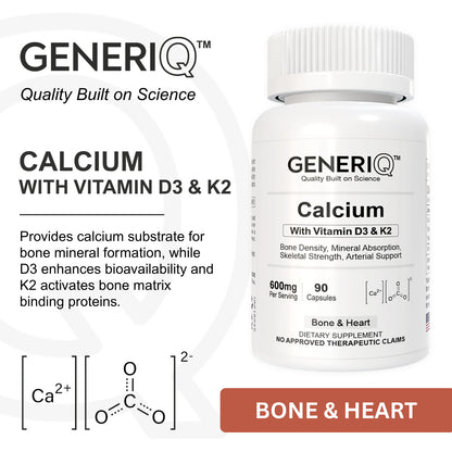 Calcium with D3 + K2