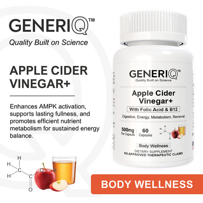 Apple Cider Vinegar+ (with Folic Acid & B12)