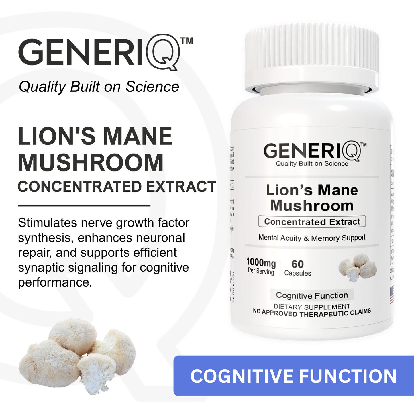 Lion’s Mane Mushroom (Concentrated Extract)
