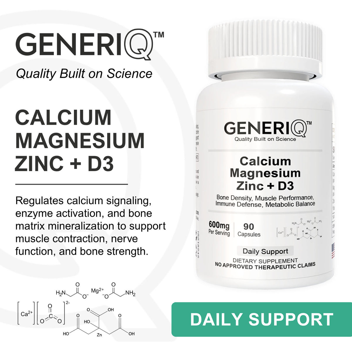 Calcium Magnesium Zinc + D3