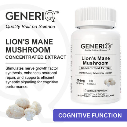 Lion’s Mane Mushroom, Concentrated Extract