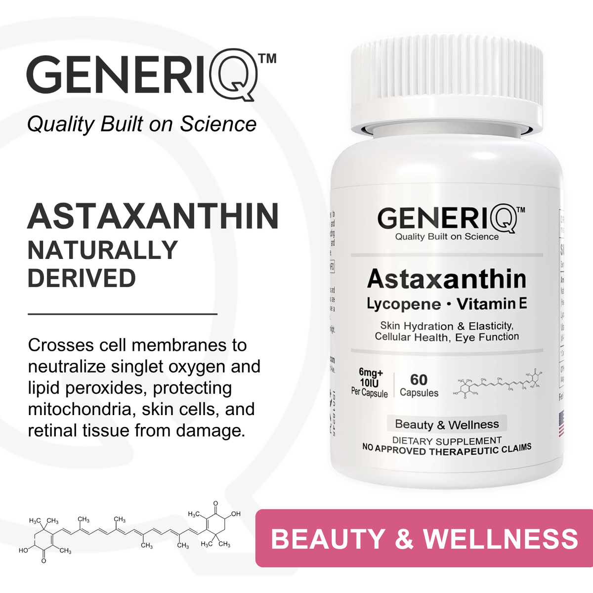 Astaxanthin + Lycopene + Vitamin E