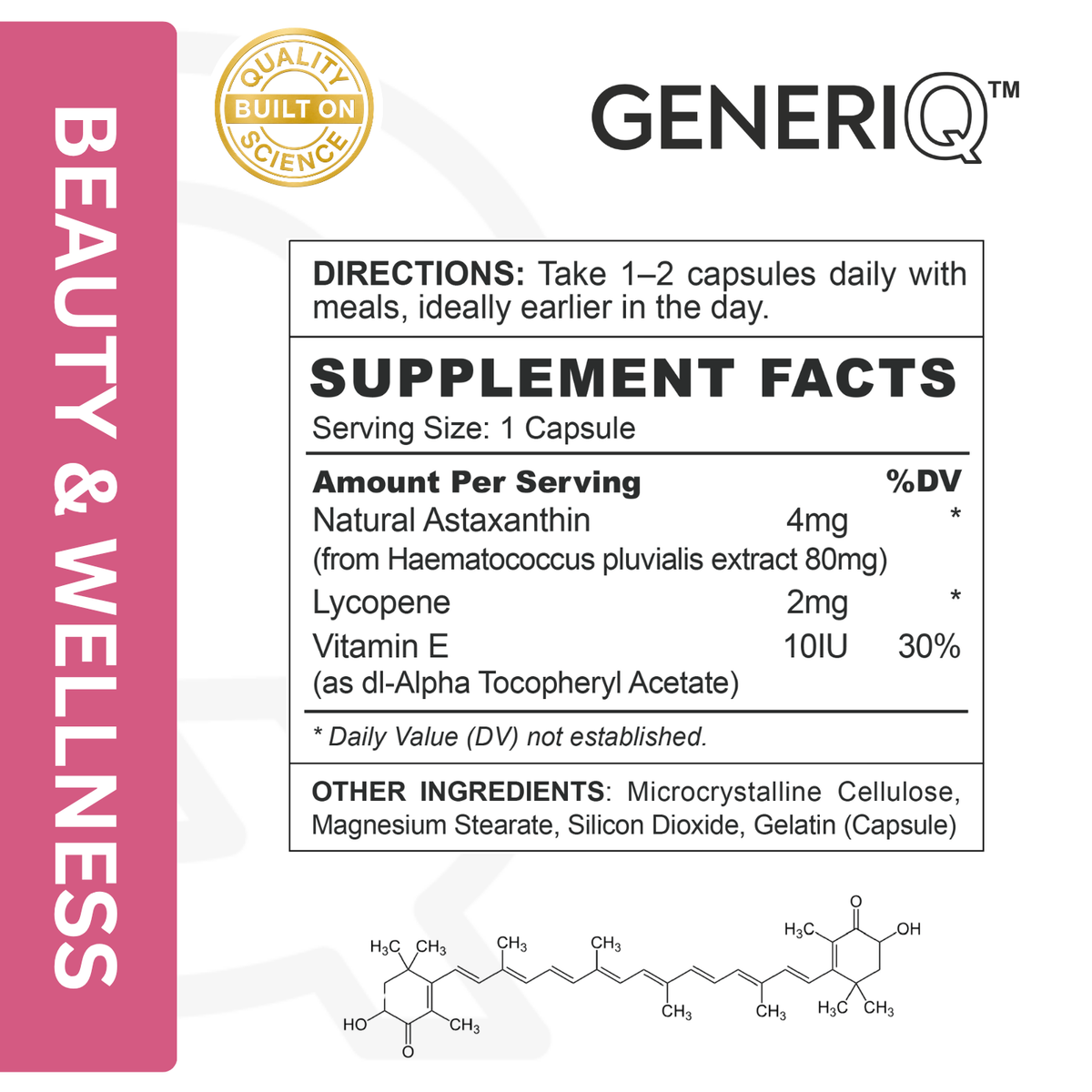 Astaxanthin + Lycopene + Vitamin E