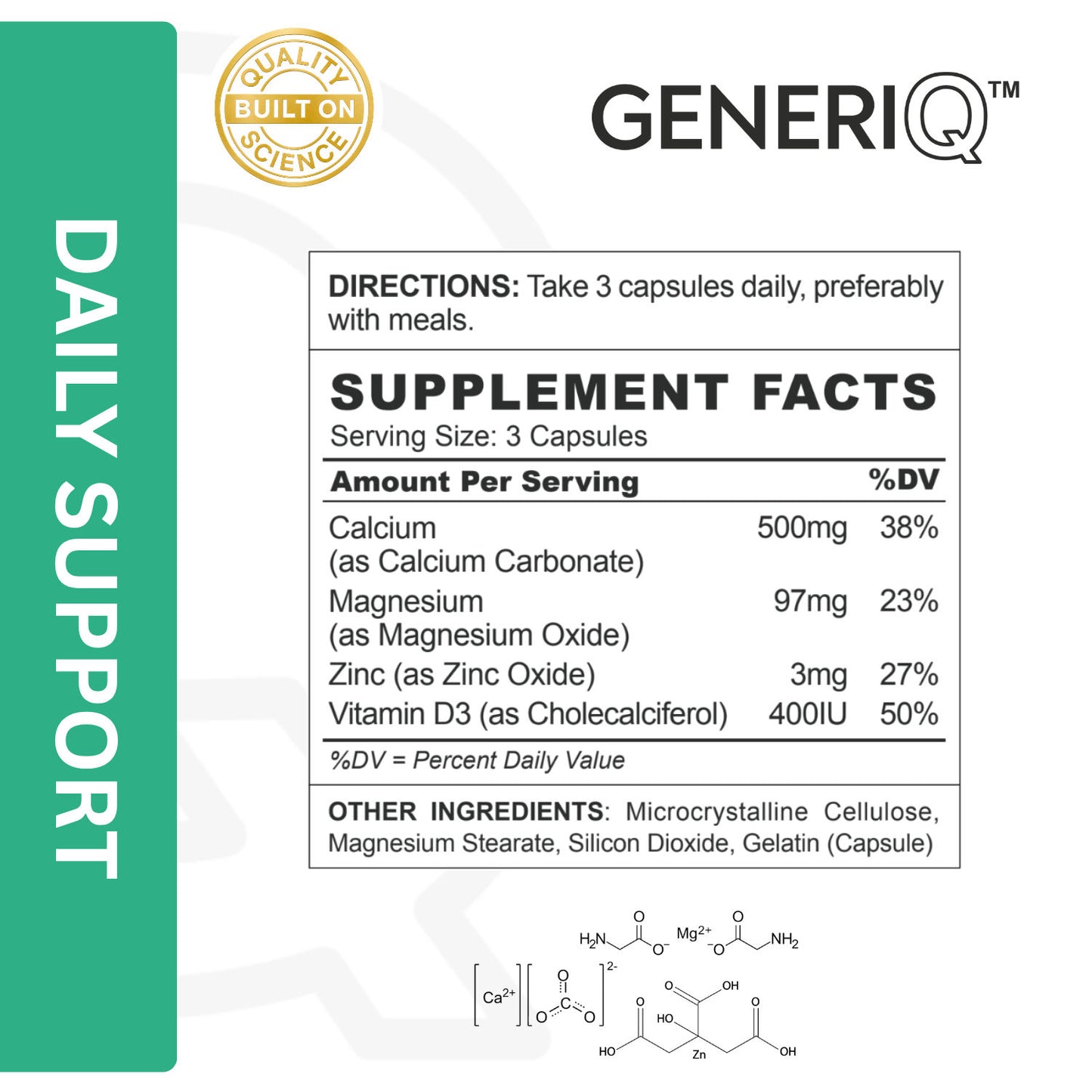 Calcium Magnesium Zinc + D3