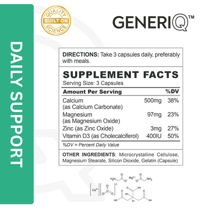 Calcium Magnesium Zinc + D3