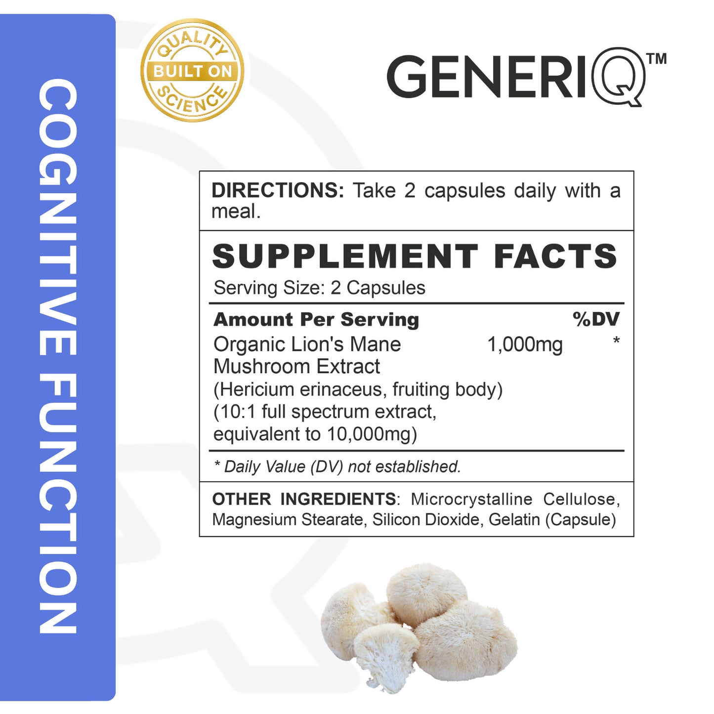 Lion’s Mane Mushroom (Concentrated Extract)
