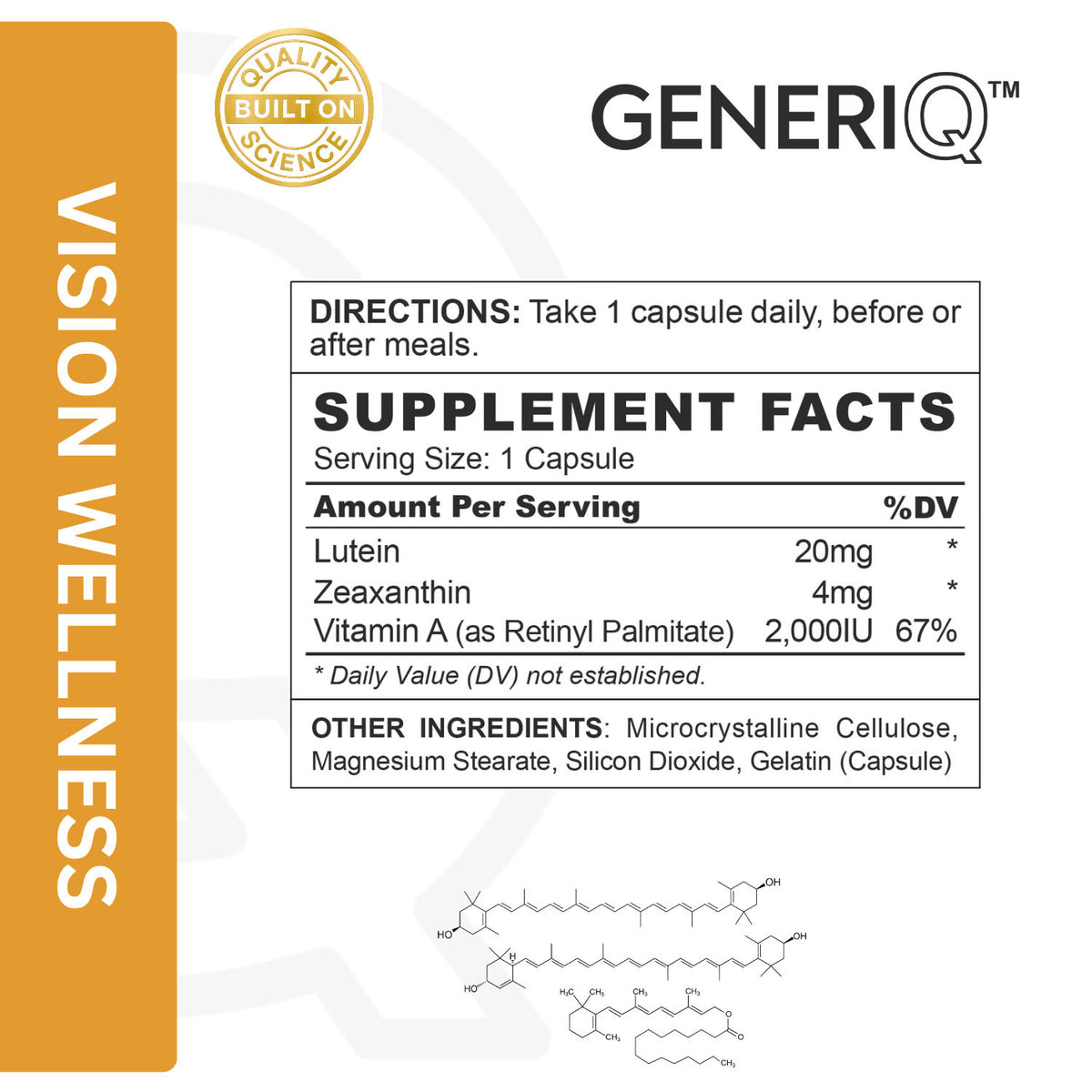 Lutein + Zeaxanthin + Vitamin A