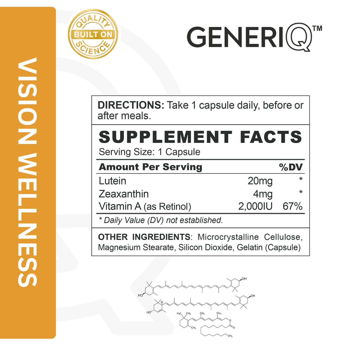 Lutein + Zeaxanthin + Vitamin A
