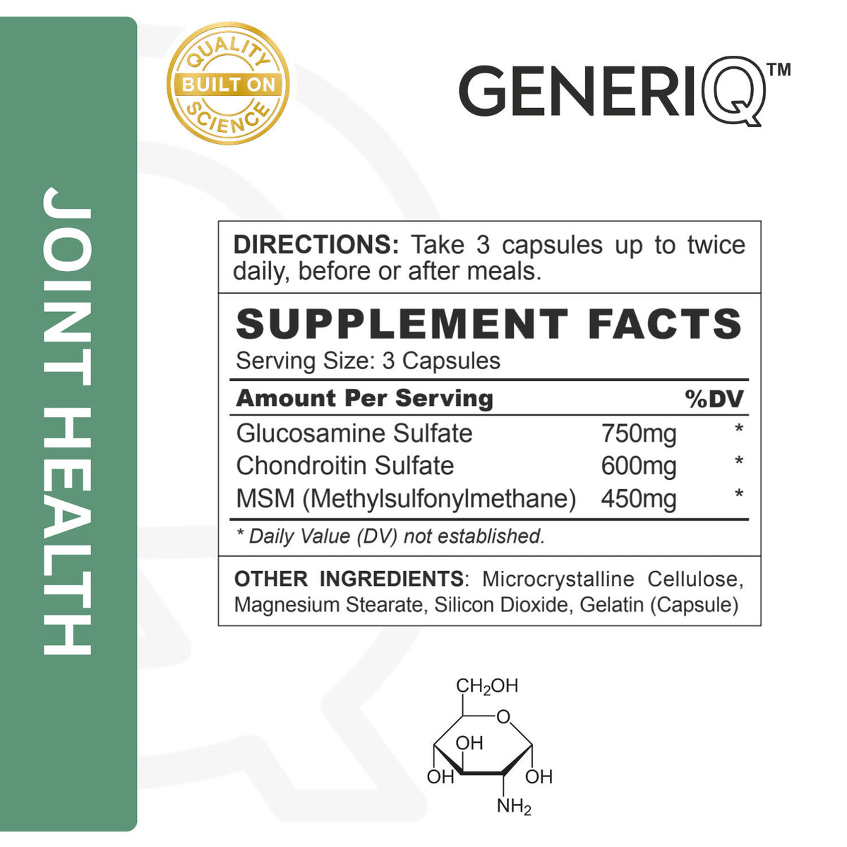 Glucosamine + Chondroitin + MSM