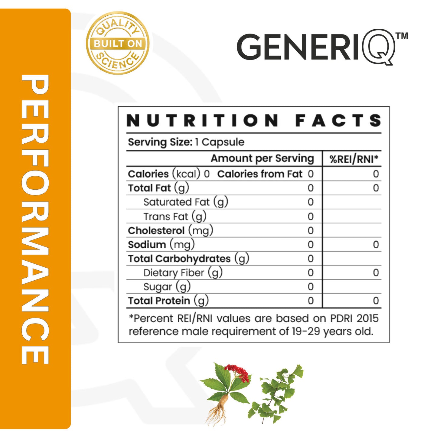 Ginseng + Ginkgo Biloba (Standardized Extract)