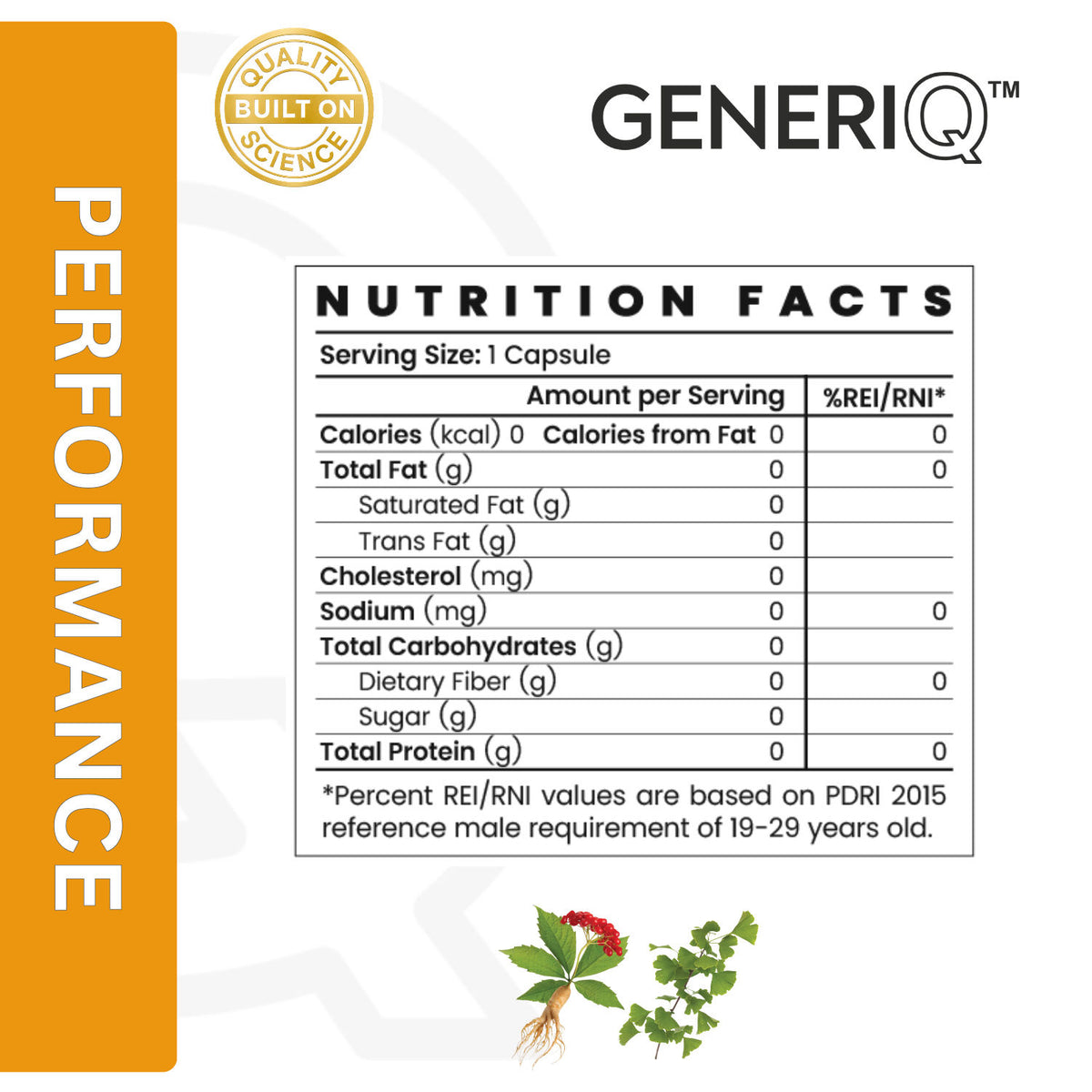 Ginseng + Ginkgo Biloba, Standardized Extract