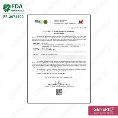 Cranberry Extract (Standardized to Proanthocyanidins)