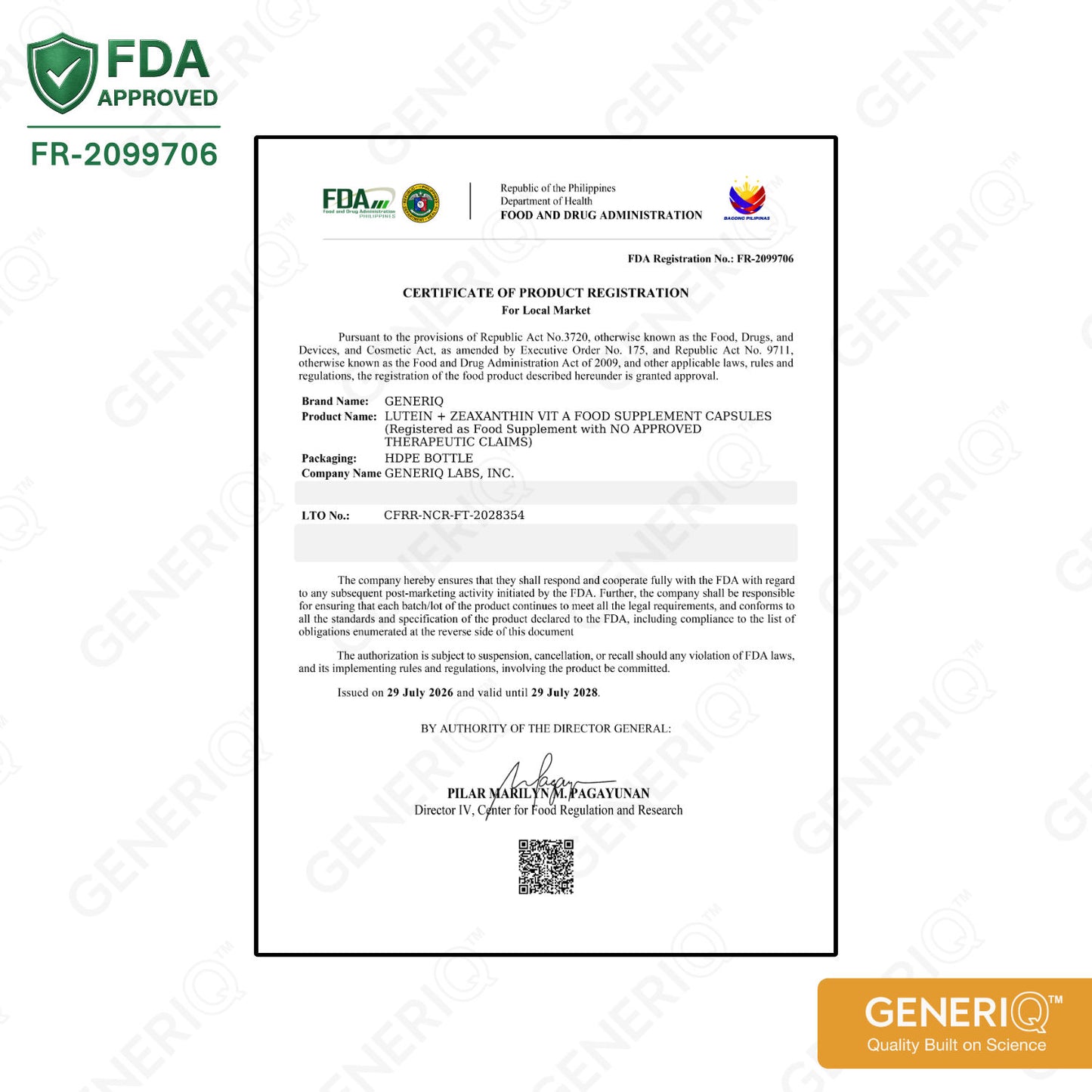 Lutein + Zeaxanthin + Vitamin A