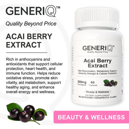 GENERIQ™ Acai Berry Extract, 500mg