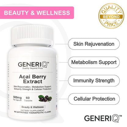 GENERIQ™ Acai Berry Extract, 500mg